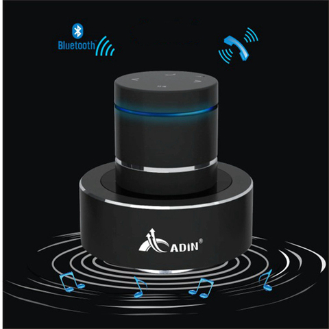 Adin 26w Metal Vibration Bluetooth Speaker Resonance Touch Stereo Bass Mini Portable Wireless Subwoofer Mic Speakers For Phone ► Photo 1/6