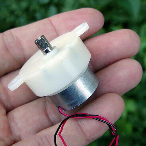 DC 6V-12V Micro Mute 300 Gear Motor 7.5RPM Slow Speed Plastic Reduction Gearbox Reduction Ratio 1 : 600 for DIY Stage Lights ► Photo 1/6