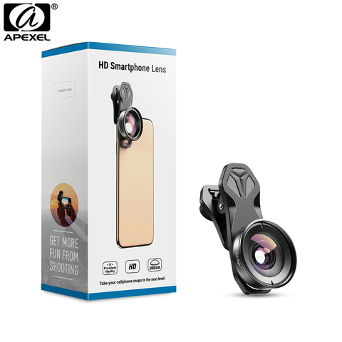 APEXEL HD Camera Phone Lens Kit 110 degree 4K Wide angle lens With CPL Star filter for iPhonex Samsung s9 all smartphone ► Photo 1/6