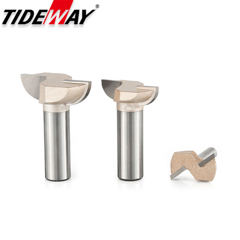 Tideway 1pcs 1/2 Shank Woodworking Drawer Router Bits CNC Tool Handle Nail-shaped Milling Cutter For Wood Tungsten End Mill ► Photo 1/6