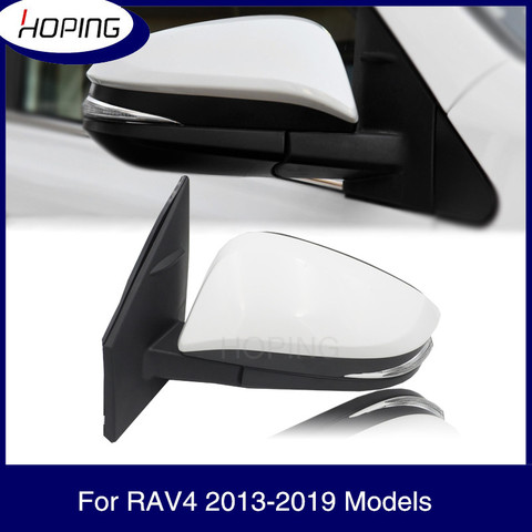 Hoping Left Right Car Rearview Side Mirror Assy For TOYOTA RAV4 2013 2014 2015 2016 2017 2022 Outer Mirror Assy 5PINS 9PINS ► Photo 1/6