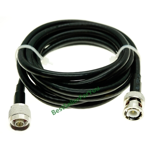 Extension Cable RG58 BNC Male Q9 To N TYPE Male Connector Lot WiFi Antenna Jumper ► Photo 1/1