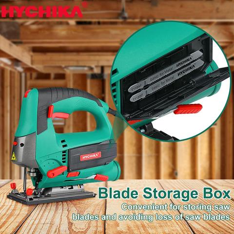 HYCHIKA Jigsaw, 6.7A 800W Jig Saw，6PCS Blades, Pure Copper Motor Power Tool,  Carrying Case Wood Metal Plastic Cutting ► Photo 1/6
