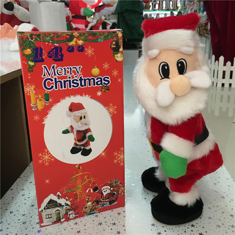 Details About Santa Claus Shaking Hip Singing Dancing Electric Toy Gift Christ