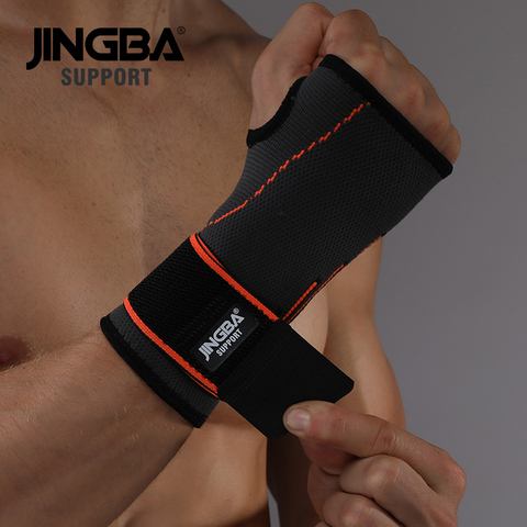 JINGBA SUPPORT 1PCS High quality Sport Protective Gear Boxing hand wraps support+Weightlifting Bandage Wristband Support ► Photo 1/6