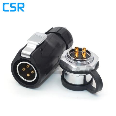 XHP20 , 2 3 4 5 6 7 8 9 10 12 Pin Waterproof connector  IP65 cable connector plug & socket Back Nut Panel Mount Connector ► Photo 1/6