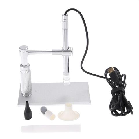 2MP USB Digital Microscope 500x 8 LED Camera Stand Microscopy CMOS Sensor 2 Megapixel Light Source 8 LED Control Wheel Adjust ► Photo 1/6