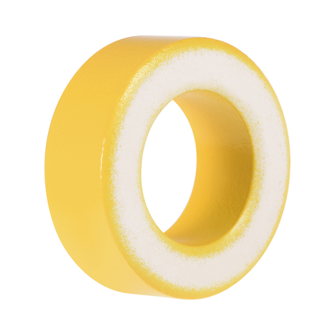 uxcell 24 x 40.3 x 15mm Ferrite Ring Iron Powder Toroid Cores Yellow White ► Photo 1/3