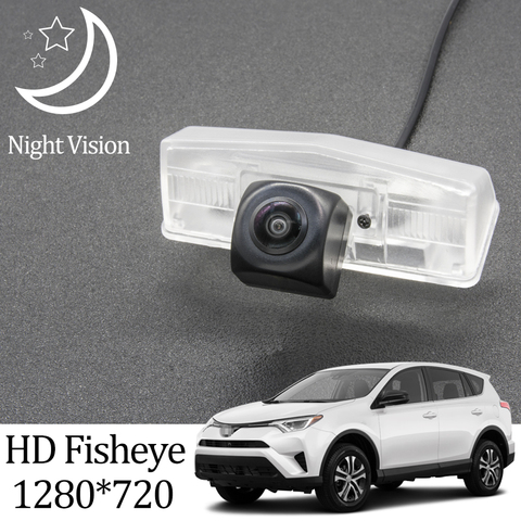 Owtosin HD 1280*720 Fisheye Rear View Camera For toyota rav4 RAV 4 2013 2014 2015 2016 2017 2022 Car Parking Accessories ► Photo 1/6