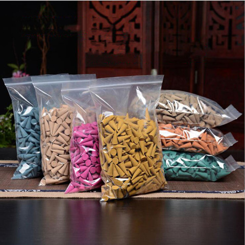 F 200/500/1000g Mix Natural Incense Cones India Jasmine Tibetan Bulk Tower Scents for Healty Room Yoga Meditation Household Gift ► Photo 1/6