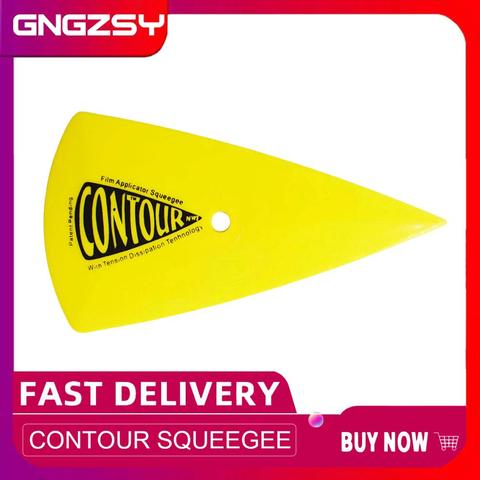 CNGZSY Car Sticker Wrapping Scraper 15.5*8.5cm Pointed End Contour Squeegee Glass Windshield Wiper Window Repair Tinted Tool A13 ► Photo 1/6