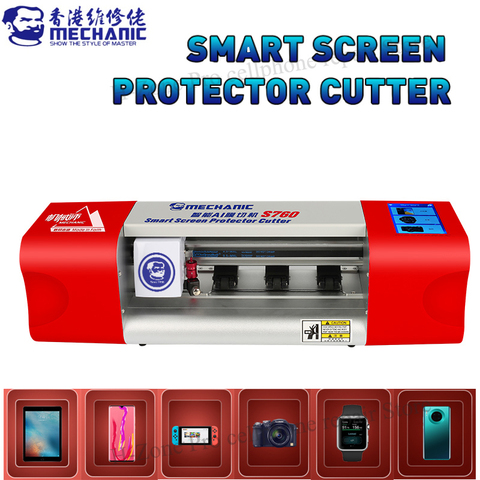 S760 MECHANIC AI Auto Film cutting machine with touch screen mobile phone camera tablet front back cover protect film cut tool ► Photo 1/6