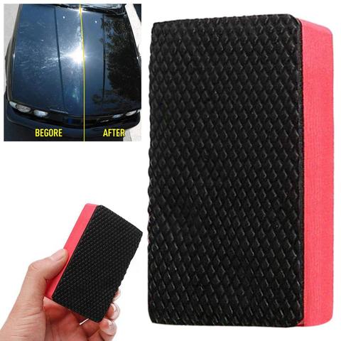 1Pcs Car Cleaning Clay Car Wash Mud Cleaning Sponge Magic Car Clean Clay Bar Car Detailing Cleaning Care Washing Tool Red ► Photo 1/6