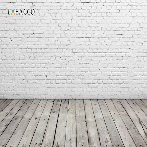 Laeacco Brick Wall Wooden Floor Photophone Photocall Grunge Portrait Baby Newborn Photography Backdrops Photo Backgrounds Props ► Photo 1/6