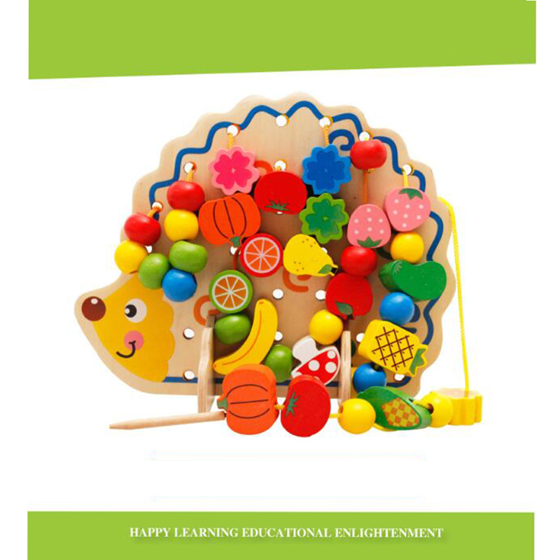 Creative Wooden Toy for Preschool Kids Hedgehog Number Matching Toy Set 