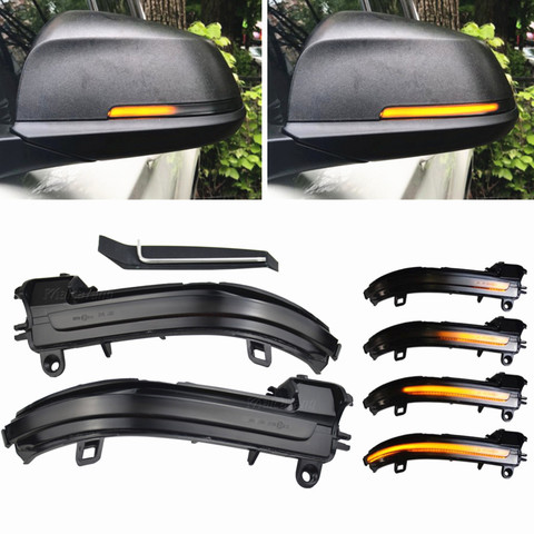 LED Dynamic Turn Signal Side Mirror Sequential Light Lamp For BMW 1 2 3 4 Series F20 F21 F22 F23 F30 F31 F32 F33 F34 X1 E84 i3 ► Photo 1/6