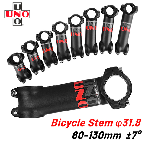 UNO Ultralight MTB Bike Stem Road Bike Stem 31.8mm Mountain  Bicycle Stem Handlebar Stem 7 Degree 60-130mm Bicycle Power Parts ► Photo 1/6