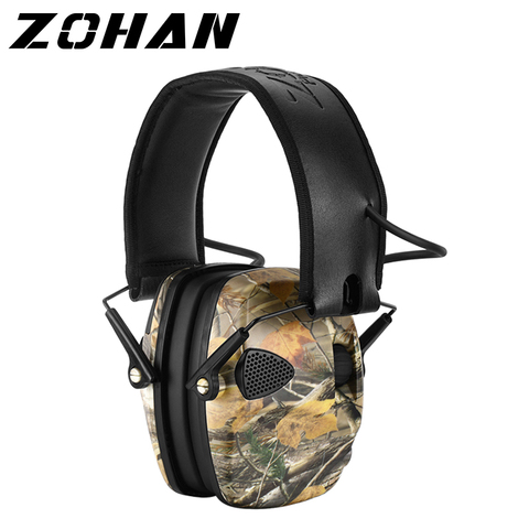 ZOHAN Tactical Electronic Earmuff for Hunting shooting headphones Noise reduction Hearing Protective Ear Protection NRR 22db ► Photo 1/6