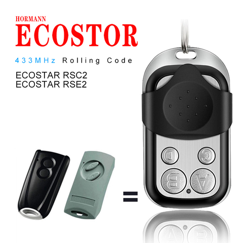 HORMANN Ecostar RSE2 RSC2 Garage Door Opener Clone 433Mhz Rolling Code Gate Remote Control ► Photo 1/6