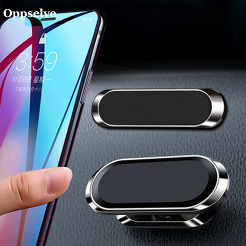 Oppselve Magnetic Car Phone Holder Rotatable Mini Strip Shape Stand For Huawei Metal Strong Magnet GPS Car Mount for iPhone 11 ► Photo 1/6