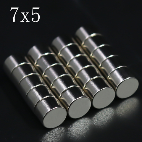 5/10/20/50/100Pcs 7x5 Neodymium Magnet 7mm x 5mm N35 NdFeB Round Super Powerful Strong Permanent Magnetic imanes Disc ► Photo 1/6