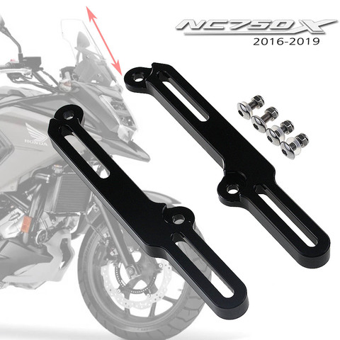 Motorcycle Windscreen Adjusters Airflow Adjustable Windscreen Wind for HONDA NC750X NC 750X NC750 X XD/XA 2016 2017 2022 ► Photo 1/6