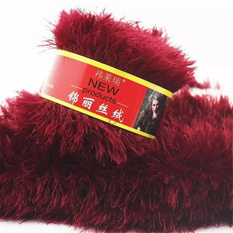 10Pcs=500g Coral mink flocking fur Mohair Cashmere Yarn For knitting wool knit For Hand Knitting crochet laine tricoter ► Photo 1/5