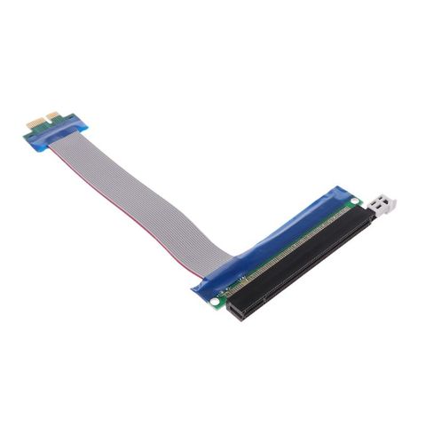 Flexible Flat Cable PCIe PCI Express 1x To 16x Extender Riser FFC PCI-E 1x-16x ► Photo 1/5