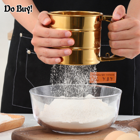 1 Pcs Handheld Stainless Steel Flour Sieve Powder Mesh Household   Stainless Steel Hand Screened Sugar Mesh Sieve Baking ► Photo 1/6