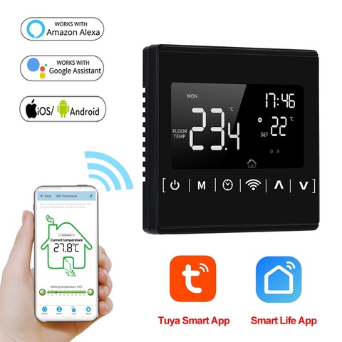 AVATTO Tuya WiFi Smart Thermostat, Electric floor Heating Water/Gas Boiler Temperature Remote Controller for Google Home, Alexa ► Photo 1/6