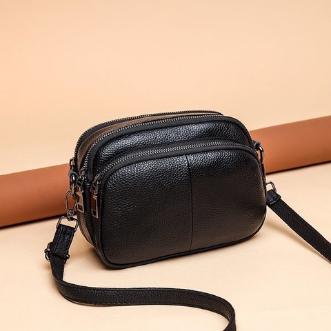 Genuine Leather Women Crossbody Bag Fashion Cowhide  Ladies Shoulder Bags High Quality Female Handbags Designer Female Totes Bag ► Photo 1/6