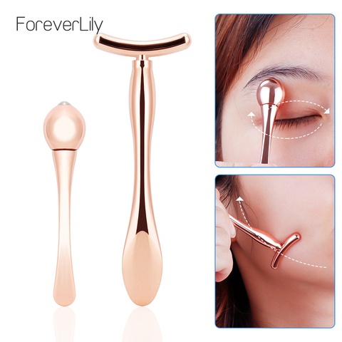 Mini Eye Massage Stick Anti Eye Pouch Dark Circles Massager For Eyes Care Tools T-shape Face Lifting Thin Face Magic Stick Small ► Photo 1/6