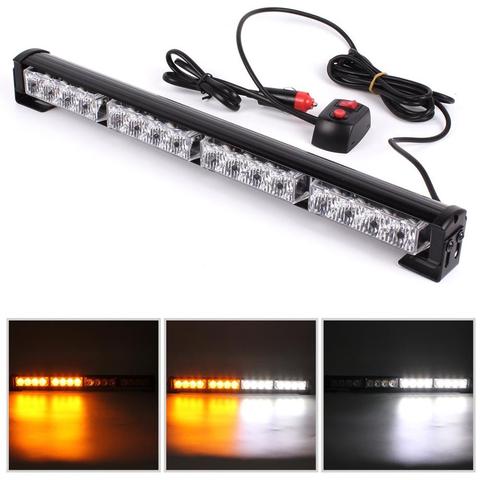 12V 16 LED Car Truck Emergency Strobe Light Fireman Police Flashing Warning lights bar Red Blue Yellow Signal lamp ► Photo 1/6