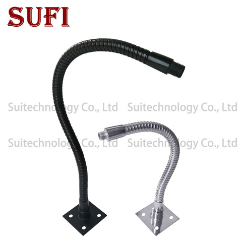 Dia 8mm /10mm /12mm LED gooseneck With Bracket Holder Flexible holder M8 M10 metal hose Soft tube 20/30/50cm For DIY table lamp ► Photo 1/6