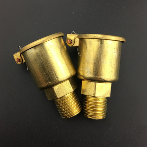 M6 M8 M10 M14 Metric Male Brass Spring Cap Grease Oil Cup Lubricating Cup For Machine Tool ► Photo 1/1