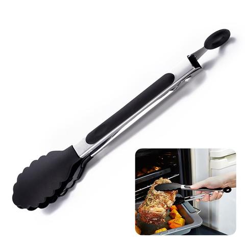 Kapmore 1pc Heat-Resistant Food Tong Creative Non-Slip Nylon Bread Tong Serving Tong Kitchen Tools BBQ Tools Accessories ► Photo 1/6