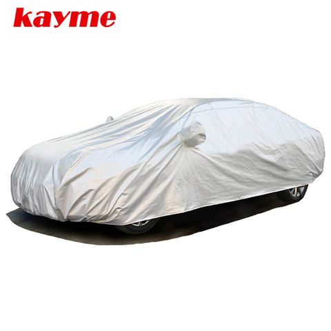 Kayme Full Car Covers Dustproof Outdoor Indoor UV Snow Resistant Sun Protection polyester Cover universal Fit Sedan Hathcback ► Photo 1/6