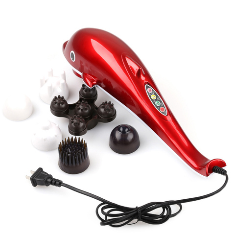 Electric Dolphin Massager Back Massage Hammer Vibration Infrared Stick Roller Cervical Body Massage ► Photo 1/6