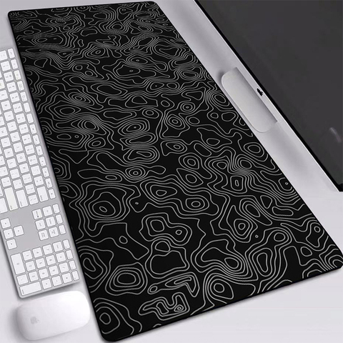 Hot Selling Black Wave Pattern Mousepads Speed Version or RGB Glowing Type Computer Laptop Mice Pad Gaming Accessories ► Photo 1/6