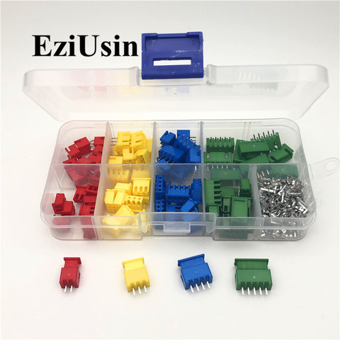 XH2.54 Jst Terminal Kit Wire Connector Adaptor 2p 3p 4p 5p 2.54mm 2.5mm Pin Header Housing Xh TJC3 230pcs/Set ► Photo 1/6