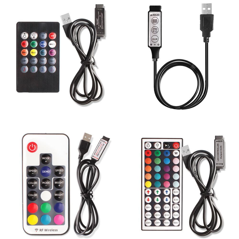RGB USB IR/RF/bluetooth/wifi Remote Controller DC 5-24V for 5050 led strip light
