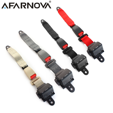 2 points Safety Belt seat Car accessories lap belt Retractable Seat belt Universal adjustable red black beige gray ► Photo 1/6