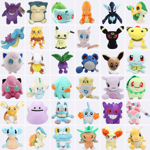 Mimikyu Raichu Lapras Mew Dragonite Charmander Ditto Oddish Togepi Jigglypuff Mudkip Sylveon Snorlax Stuffed Dolls Plush Toys ► Photo 1/6