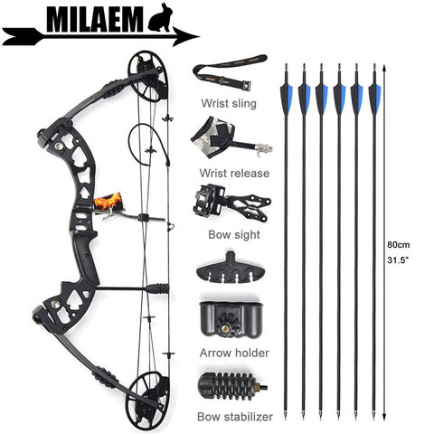 30-70lbs Archery Compound Bow M125 Bow Sight Stabilizer Bow Release Stand IBO320FPS RH Bow And Arrow Shooting Accessories ► Photo 1/6