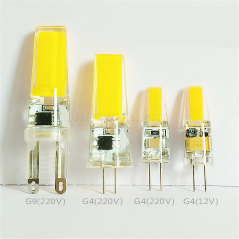 LED G4 Lamp Bulb AC DC Dimmable led 12V G9 220V 6W 9W COB SMD LED Lighting replace Halogen Spotlight Chandelier Free shipping ► Photo 1/6