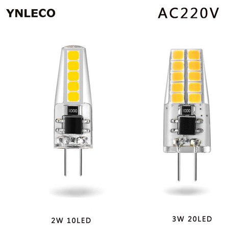 G4 LED bulb AC 220V 230V 2W 3W Lampada Lampara LED G4 Lamp ampul 10led 20led 360 Beam Angle 2835SMD Replace 20W 30W Halogen Lamp ► Photo 1/6