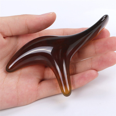 Amber Resin Wax Triangle Foot Feet Massager Gua Sha Acupuncture Shiatsu Tool Gua Sha Scraping Massage Instrument Therapy Massage ► Photo 1/6