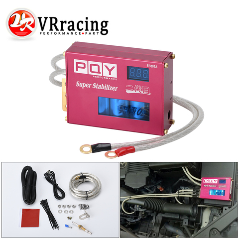 Universal Power Engine Chip Turbo Voltage Boost Regulator ECU Ignition Booster Volt Stabilizer LED Display Volt Controller ► Photo 1/6