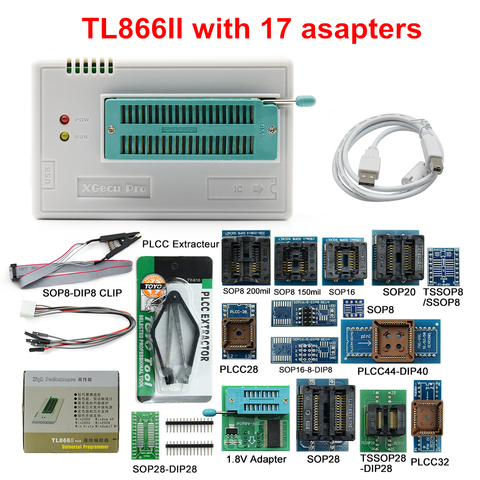 MINI PRO TL866 II Plus V9.0 Original USB Universal Programmer EEPROM FLASH+17 Adapters High Speed Programmer TL866 ► Photo 1/6