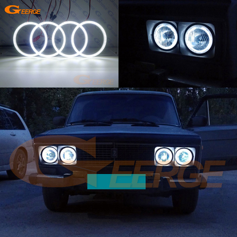 For Lada Vaz 2106 1976-2006 Excellent Ultra bright DRL smd led Angel Eyes kit ► Photo 1/6